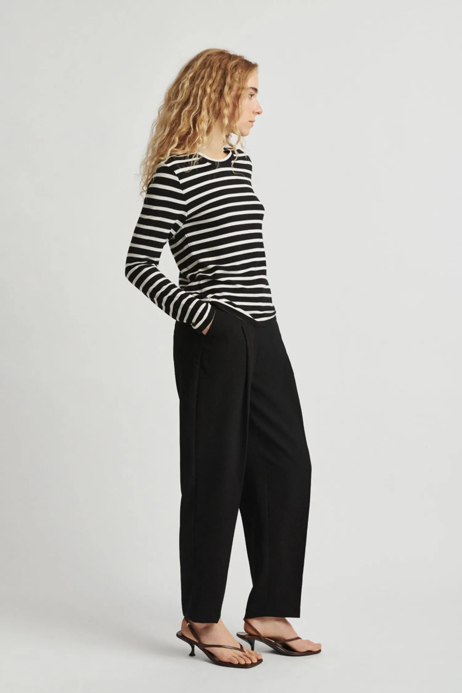 Stylein Canvey Top - Black With Stripes