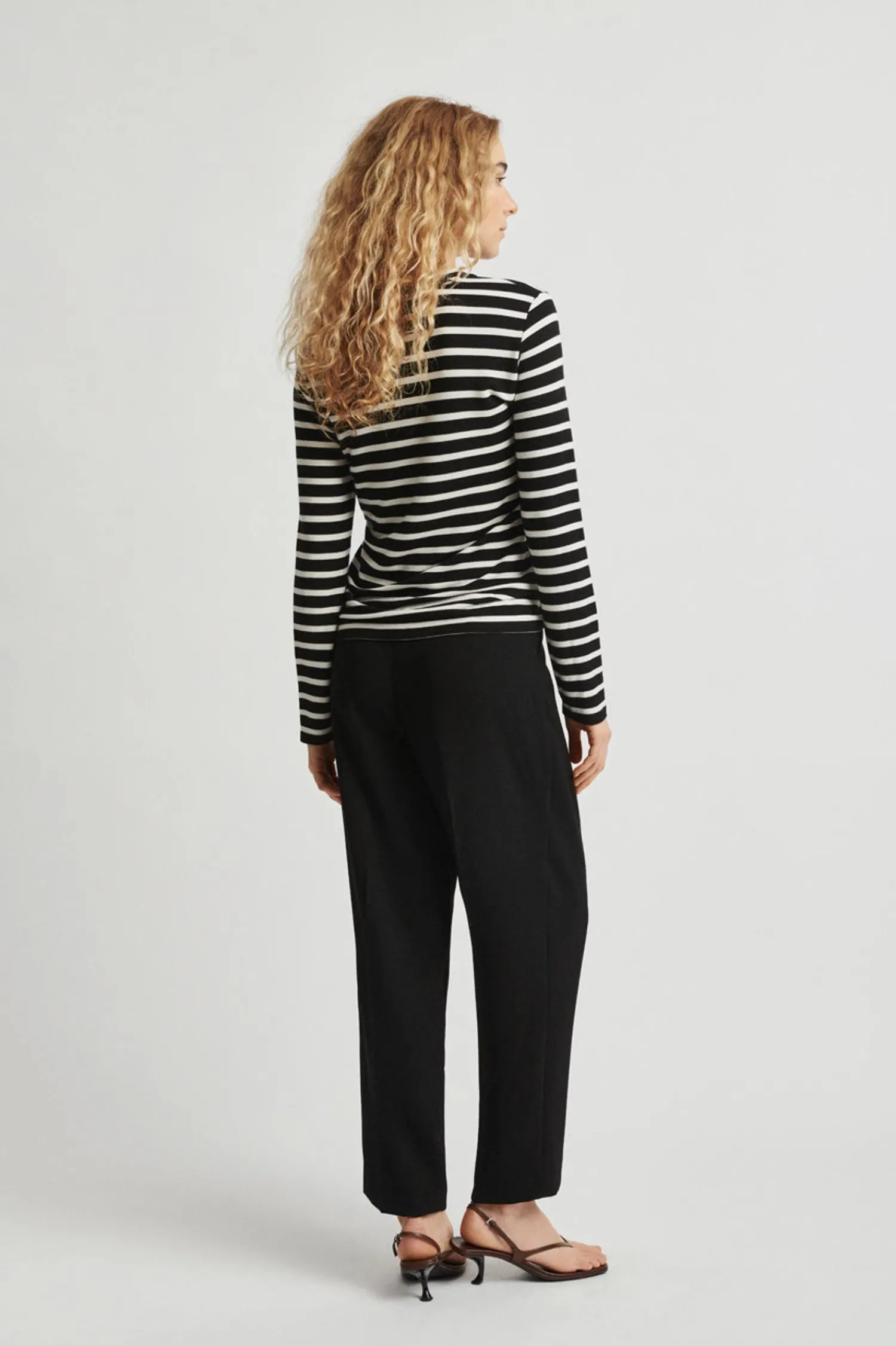 Stylein Canvey Top - Black With Stripes