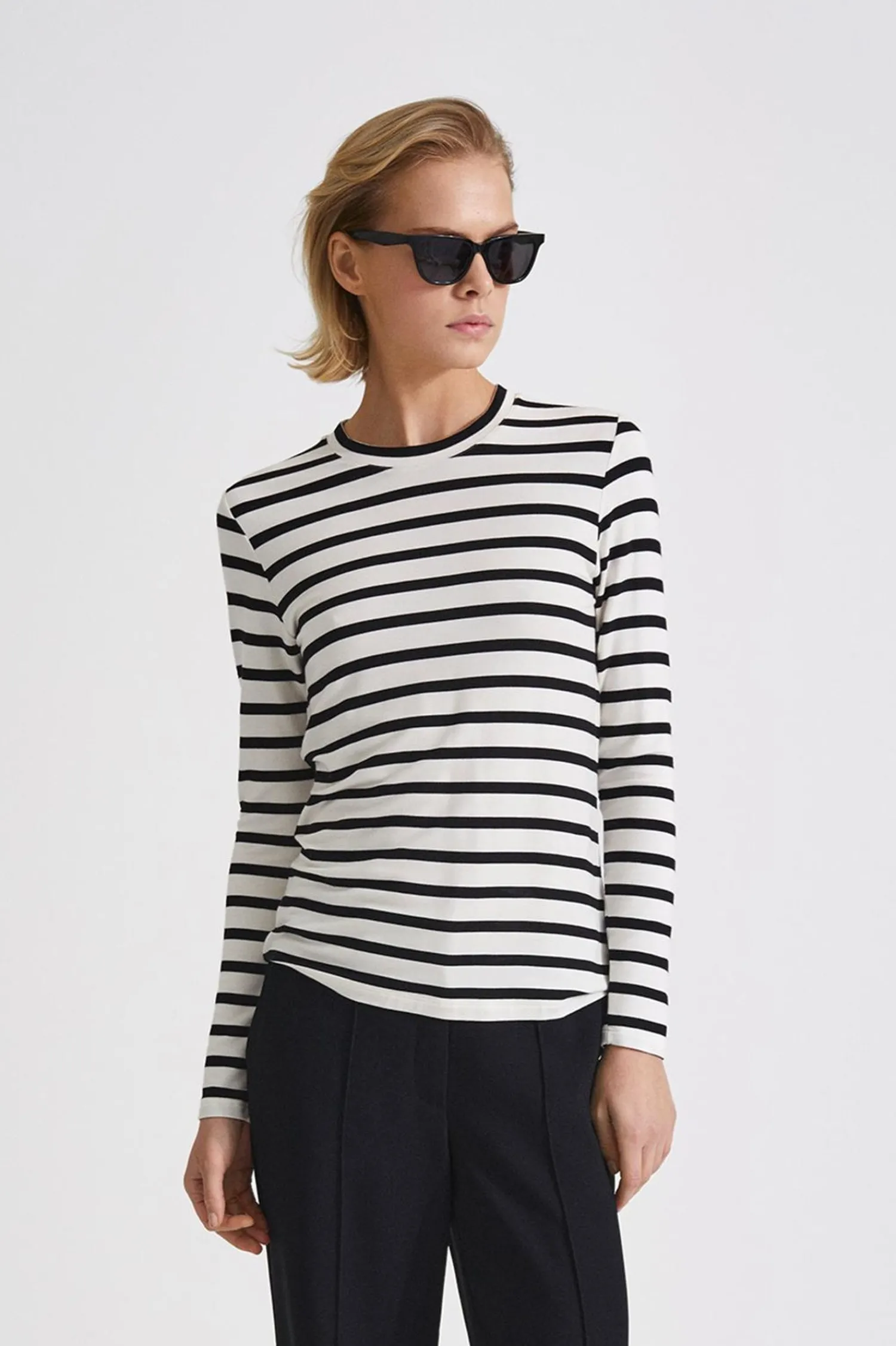 Stylein Canvey Top - White With Stripes