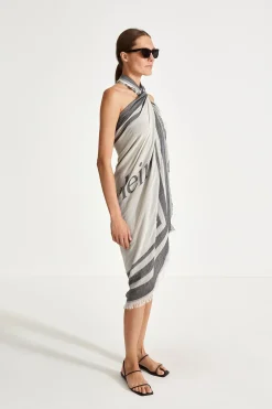 Stylein York Sarong - Black & Cream